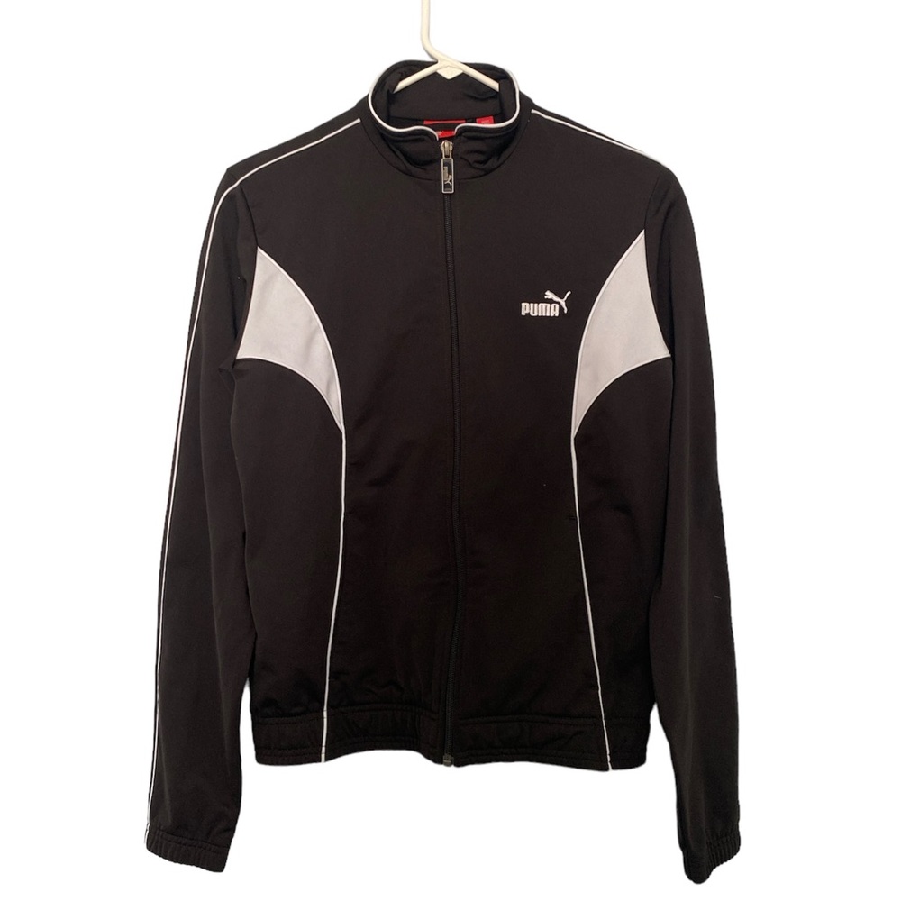 Black & White Puma Retro Track Jacket